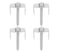 SIXRUN Clous de Clôture en Acier Inoxydable, Attaches de Clôture Réutilisables et Robustes avec 50 Attaches et Adaptateur Hexagonal pour de Jardin