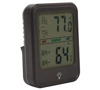SIXRUN Compteur de Température et d'humidité Thermo-hygromètre ABS 4 à 158 Fahrenheit 10 à 99% d'humidité Grand écran Portable pour le Contrôle de la Température à la Maison (BLACK)