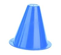 SIXRUN Cônes d'Entraînement de Football 10 Pièces Marqueurs de Football, Matériau PE Cônes de Couleur Vive pour Un Entraînement de en Plein Air Stable, Support d' de de 3,35 Pouces pour la (Blue)