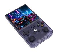 SIXRUN Console de Jeu Rétro Portable avec Puce RK3326 Écran HD 4 Pouces 720x720 Batterie 4000mAh Système Portable avec Double Joysticks (64G)
