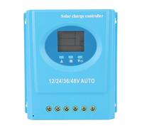 SIXRUN Contrôleur de Charge Solaire MPPT Régulateur de Panneau Chargeur de Batterie 12 V 24 V 36 V 48 V Auto avec 98% d'efficacité pour les Batteries au Gel Scellées LiFePo4 (150A)