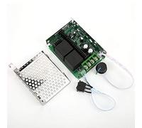 SIXRUN Contrôleur de Vitesse Moteur CC, 10V-50V 40A Régulateur avec Relais Haute Puissance 80A Grand Courant, Inverseur Marche Avant/Arrière pour Moteurs CC à Balais