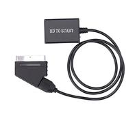 SIXRUN Convertisseur Péritel, Adaptateur Vidéo Bidirectionnel, Prise en Charge NTSC PAL, Plug and Play pour Console de Jeu et HDTV