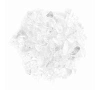 SIXRUN Copeaux de Pierre, éclats de Pierre de Cristal de Quartz Clair, Roches Concassées en Vrac pour la Fabrication de Bijoux et les Arrangements Floraux, 3,5 Oz pour l'artisanat et la Décoration