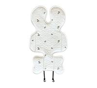 SIXRUN Coussin de Siège de Poussette pour bébé, Doux, en Pur Coton, Support pour Nouveau-nés, Respirant, Style Fin (olive)