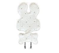 SIXRUN Coussin de Siège de Poussette pour bébé, Doux, en Pur Coton, Support pour Nouveau-nés, Respirant, Style Fin (Tulipe)
