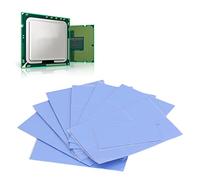 SIXRUN Coussin Thermique en Silicone, 50 Pièces, 30x30x0.5mm, Dissipateur | Conductivité Thermique 4 W/m-k, Isolante, Ne Fond Pas de -40 °C à 200 °C, Découpable Flexible, pour L'électronique, Carte
