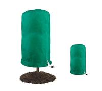 SIXRUN Couverture d'arbre Contre Le Gel des Plantes, Protection Contre Le Froid d'hiver, Antigel Non tissé pour Plantes de Jardin en Plein Air, Sac à Cordon Vert de 80 G pour la Protection Contre Le