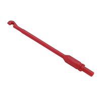 SIXRUN Crochet D'essai isolé de Sonde Multimètre, Aiguille de Test de Circuit en Acier Inoxydable pour les Tests de Tension, Adaptés aux de Circuit, Réparations Automatiques (rouge)