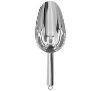 SIXRUN Cuillère à Glace Durable en Acier Inoxydable, Poli Miroir, Seau à Glace de qualité Alimentaire, pour la Cuisine Domicile, L'hôtel, le Restaurant, 9,8x3,3 Pouces (SILVER)