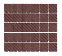 SIXRUN Dalles de Terrasse en Plastique Emboîtables, Imperméables | Patins résistants à la corrosion, légers et antidérapants, installation facile, adaptés à une utilisation en extérieur