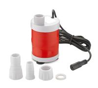 SIXRUN DC12V 20W Pompe DC Submersible sans Balais 700L Chacun H 6m Ascenseur avec Cordon D'alimentation de 1,5m 2 Buses, pour la Circulation de L'eau de la Douche de Jardin de