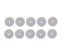 SIXRUN Disques Abrasifs Diamantés 3 Pouces, Tampons de Polissage Durables pour Utilisation Humide et Sèche sur Marbre, Pierre de Béton, Maille 300, 10 Pièces