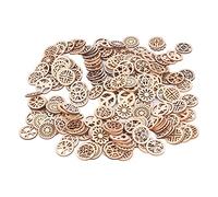 SIXRUN Disques Ronds en Bois Brillants, Durables, Non Toxiques, Idéaux pour les Projets de Bricolage, Décoration de la Maison, 200 Pièces