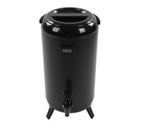 SIXRUN Distributeur de café isolé, Récipient de Boisson Chaude en Acier Inoxydable avec Thermomètre pour événements, capacité de 12l