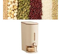 SIXRUN Distributeur de Grains scellé avec Fenêtre Transparente, Récipient de Stockage de Riz Amovible, Conception Efficace en un pour une Pré-cuisson Rapide, Plastique, capacité de 10 Kg (#2)