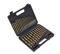 SIXRUN Drill Bit Ensemble avec Tige de 1/4 Pouce - Ensemble de 30 Pièces pour un Forage Précis - Comprend le Manchon D'espaceur/Extension D'arbre et la Boîte de Rangement/Couvercle des Bits de