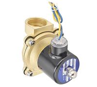SIXRUN Électrovanne Normalement Fermée Électrovanne à Membrane en Laiton 25 Mm G1in à Action Directe 14 à 176 F 10 Kg Cm2 pour les Utilisateurs de Pipelines Industriels d'équipements de Contrôle de