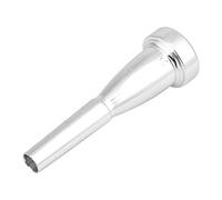 SIXRUN Embout de Trompette pour Accessoire en Cuivre Durable de Taille 3C pour Musiciens, Conception de Tête de Balle, Couleur Or/argent, 1 unité (SILVER)