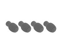 SIXRUN Embout D'entraînement pour de Batterie en Silicone - 4 Flexibles pour une Pratique Silencieuse N'importe où - Matériau pour les Batteurs (GREY)
