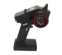 SIXRUN Émetteur RC 2,4 GHz 6 Canaux, à Une Main, Pistolet | Réponse du récepteur 3 ms, modulation FHSS GFSK, portée au sol de 300 m, frein de limite d\'accélérateur, pour réservoir de