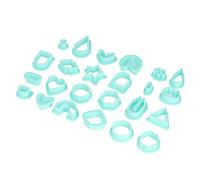 SIXRUN Emporte-Pièces en Argile Polymère Durables pour Bricolage, Bijoux, Boucles D'oreilles, Outils de Moule pour les Amateurs D'artisanat et les Débutants, 24 Pièces de Matériau PP pour Diverses