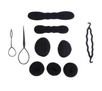 SIXRUN Ensemble D'accessoires de Coiffure Torsadés, épingles à Cheveux à la Mode, Kit de Tressage pour Cheveux Longs, Mariages, Fêtes, 65 Pièces