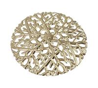 SIXRUN Ensemble D'art Mural en Métal de Forme Ronde de Branche D'arbre Exquise Dorée pour la Décoration Intérieure, Décoration Murale à Suspendre éblouissante et Créative pour le Salon, Fer, L: 24,5