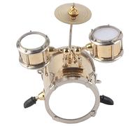 SIXRUN Ensemble de Batterie Miniature, Décoration de Tambour, Ornement Tambour Miniature, Matériel qualité, Collection Exquise, pour Les Mélomanes, Instrument Musique Réaliste, Idéal,