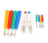 SIXRUN Ensemble de Ciseaux à Coudre Colorés et Découseurs Tranchants et Durables pour les Projets de Couture Légers et Portables pour un Usage Quotidien 2 Ciseaux 8 Découseurs pour les Amateurs