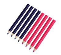 SIXRUN Ensemble de Crayons en Tissu 8 Pièces, Outils de Marquage Clairs pour la Couture, le Quilting et la Broderie avec Poignée Ergonomique en Bleu et Rose