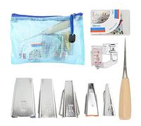 SIXRUN Ensemble de Fabrication de Ruban de Biais en Tissu, Outil de Couture Efficace pour les Projets de Matelassage de Bricolage avec Sac de Rangement et Accessoires pour les égouts Domestiques,