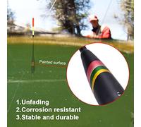 SIXRUN Ensemble de Flotteurs de Pêche, Flotteurs en Bois de Balsa de qualité Supérieure avec Queues Brillantes pour Une Pêche Améliorée, Comprend 3 1,5 + 6 G, 1,5 + G, + 4 pour la en Eau Douce