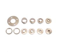 SIXRUN Ensemble de Guides de Gabarit de Toupie, Bague en Laiton Efficace pour la Réparation du Travail du Bois, Kit de 11 Pièces pour un Travail du Bois Précis, adapté à une Large Gamme