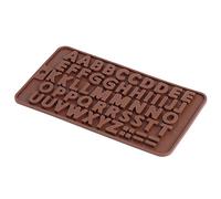 SIXRUN Ensemble de Moules à Chocolat en Silicone, 3 Pièces, avec 26 Lettres Anglaises, pour Bricolage, Pâtisserie Amusante pour les Enfants, Matériau de qualité Alimentaire, Sûr et Durable