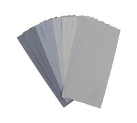 SIXRUN Ensemble de Papier de Verre 15pcs 2000 3000 5000 7000 10000 GRIT SILICON CARBUDE SAND PAPET Kit, Sélection Diversifiée, Conception Portable, Applications à Large Gamme, Conviviale,