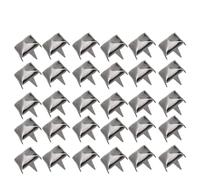 SIXRUN Ensemble de Rivets à Pointes Carrées, 400 Pièces, Accessoires de Maroquinerie en Laiton pour Chaussures, Sacs à Vêtements, Couleur Pistolet or Argent 4-7MM (Argent Noir #21)