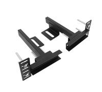 SIXRUN Ensemble de Supports de Tête de Lit Réglables en Métal avec Kit D'extension de Pied de Lit pour Cadre de, Kit D'installation Complet pour Lits Simples/Doubles/Queen Noir