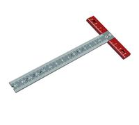 SIXRUN Équerre en T, Équerre à Dessin en T en Alliage D'Aluminium pour Menuiserie avec un Corps de 5 Mm D'Épaisseur pour Dessin D'Architecte Ingénieur Artisanat