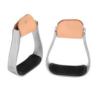 SIXRUN Étriers D'équitation en Aluminium Rembourrés pour Une Performance D'entraînement Sécurisée du Cheval 12,5 Cm 2 Pièces