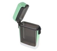 SIXRUN étui à Cigarettes en Plastique Support de la Boîte à Cigarettes étui à Cigarettes Transparent étanche avec Corde étui à Cigarettes Transparent (vert blanc)