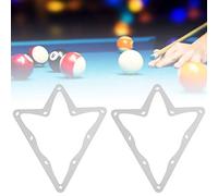 SIXRUN Feuilles de Support Magiques pour Billard, Accessoires Durables et Anti-déchirure pour Une Installation Rapide des Balles dans Les Jeux de Piscine, Blanches, 6 Pièces