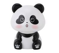 SIXRUN Figurine de Panda à Déplacement Solaire Automatique pour la Maison et Le Bureau - Couleurs Vives - Matériau ABS Scène Applicable : Souvenir de Voyage, Collègue (Yeux de Coeur)