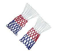 SIXRUN Filet de Basket-Ball Robuste, Filet de Remplacement à 12 Boucles avec Ligne en Polyester de 5 Mm, Conception Anti-Fouet pour Jantes Standard, Pratique sur Terrain Intérieur et Extérieur,