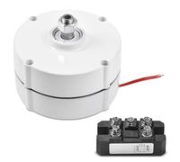 SIXRUN Générateur à Aimant Permanent triphasé Haute efficacité 200 W pour Usage Domestique, Alternateur 12 V AC avec Contrôleur pour Camping et Alimentation de Secours D'urgence, Alliage D'aluminium