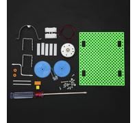 SIXRUN Générateur de Manivelle, Jouet Scientifique DIY pour Enfants Garçons Filles | Expérience de Physique D'accélération en Deux étapes | Kit d'apprentissage du Générateur Manuel pour Les Enfants