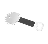 SIXRUN Grattoir de Barbecue, Outil de Nettoyage de Gril en Acier Inoxydable avec Ouvre-Bouteille, Grattoir de Gril Compact pour Les Parcs, Les Campings et Les Repas dans la Cour, Nettoyage Facile