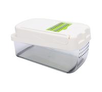 SIXRUN Hachoir à Légumes, Aliment Manuel avec Conteneur pour Émincer, Râper, Griller, Couper en Dés pour Divers Légumes et Fruits