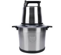 SIXRUN Hachoir électrique 1800W, 10L, Broyeur à Viande en Acier Inoxydable, avec Modes de Vitesse Doubles et Couvercle Anti-éclaboussures, pour Légumes, Fruits et Pétrissage de Pâte (Prise UE 220V)