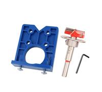 SIXRUN Hinge Drilling Locator Locator Outil Portable du Bois pour une Installation de Porte D'armoire Facile, Matériau en Alliage ABS